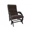 Кресло-глайдер Бергамо, венге/коричневый (велюр)
