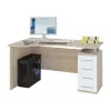 00-00011405 Компьютерный стол КСТ-104, Правый, дуб сонома / белый