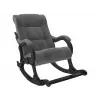 Кресло-качалка Комфорт Модель 77 [Verona Antrazite Grey, велюр] [Венге]