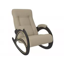 Мебель Импэкс Кресло-качалка Матера, орех/коричневый (велюр) Кресла качалки