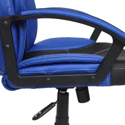 Tetchair Twister [Иск. кожа черная + синяя] Кресла руководителя