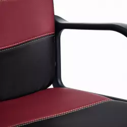 Tetchair BAGGI [Иск. кожа черная / ткань бежевая] Офисные кресла