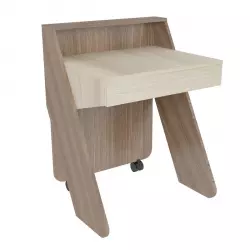 МебельСон Стол для ноутбука [Ясень Шимо темный / Яснь Шимо светлый] Сервировочные столики