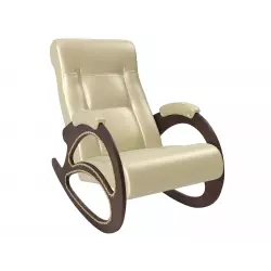 Мебель Импэкс Кресло-качалка Матера, орех/коричневый (велюр) Кресла качалки