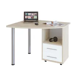 Сокол 00-00011410 Компьютерный стол КСТ-120, Правый, венге / беленый дуб Письменные столы