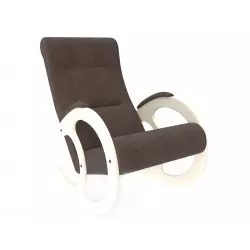 Мебель Импэкс Кресло-качалка Блуа КР, венге/коричневый (велюр) Кресла качалки