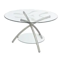 Мебелик Журнальный столик Дуэт-3 [Черный / Тонированное стекло] Журнальные столики