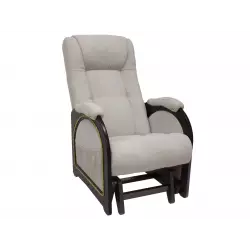 Мебель Импэкс Кресло-качалка глайдер Комфорт Модель 48 [Verona Light Grey, велюр] [Венге] Кресла качалки