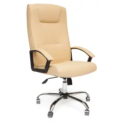 Tetchair Maxima хром [Иск. кожа коричневая PU C36-36] Кресла руководителя