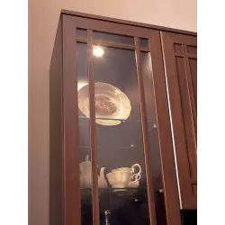 Глазов Sherlock131 (гостиная) Шкаф для посуды Правый [Дуб Сонома] Шкафы-витрины