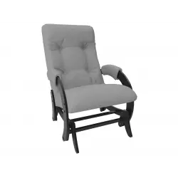Мебель Импэкс Кресло-глайдер Бергамо, дуб шампань/песочный (рогожка) Кресла качалки