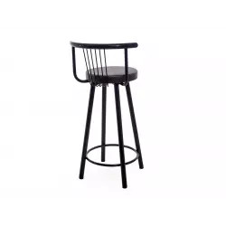 Амис Барный Стиль [Горький шоколад] [Каркас черный глянец] Барные стулья
