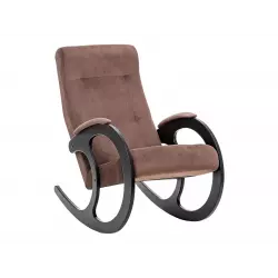 Мебель Импэкс Кресло-качалка Блуа КР, венге/антрацит (велюр) Кресла качалки