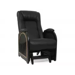 Мебель Импэкс Кресло-качалка глайдер Комфорт Модель 48 [Verona Light Grey, велюр] [Венге] Кресла качалки