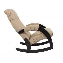Мебель Импэкс Кресло-качалка Бергамо, венге/черный (экокожа) Кресла качалки