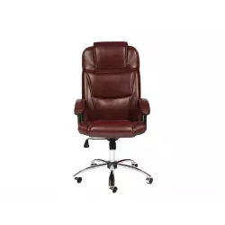 Tetchair 15018 Кресло руководителя BERGAMO CHROME, коричневый Кресла руководителя
