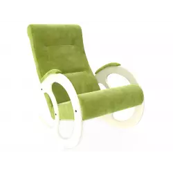 Мебель Импэкс Кресло-качалка Блуа КР, дуб шампань/коричневый (велюр) Кресла качалки