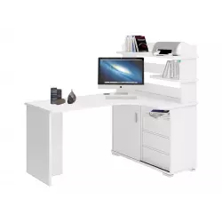 Мэрдэс Компьютерный стол Голиаф, СР-165, Левый, нельсон / белый Компьютерные столы