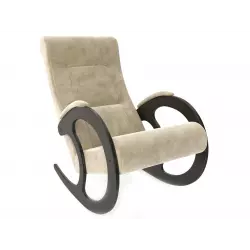 Мебель Импэкс Кресло-качалка Блуа КР, дуб шампань/коричневый (велюр) Кресла качалки