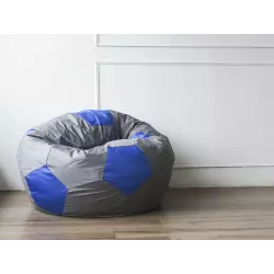 DreamBag Кресло Мяч большой Оксфорд [Серо-синий] Кресла-мешки