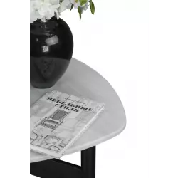 Мебелик Стол журнальный Саут-1Д, черный/дуб дымчатый Журнальные столики