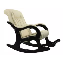 Мебель Импэкс Кресло-качалка Комфорт Модель 77 [Verona Vanilla, велюр] [Венге] Кресла качалки