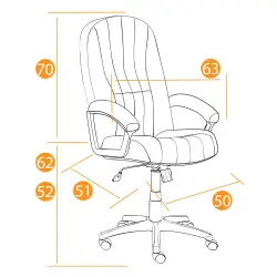 Tetchair СН888  [Ткань серая, 207/12 (сетка)] Кресла руководителя