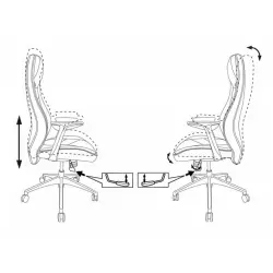 Бюрократ ZEN/Brown [Коричневая кожа] Кресла руководителя