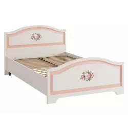 МебельСон Кровать Алиса 120х200, белый/крем Детские кровати