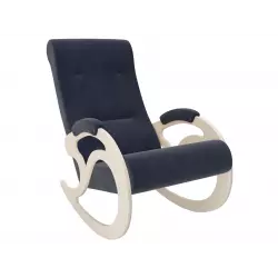 Мебель Импэкс Кресло-качалка Блуа, дуб шампань/коричневый (велюр) Кресла качалки