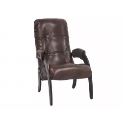 Мебель Импэкс Кресло для отдыха Комфорт Модель 61 [Иск. кожа Polaris beige] [Венге] Кресла