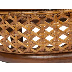 Tetchair 10084 Комплект "PELANGI"  02/15 ( стол со стеклом + 4 кресла ) [без подушек] ротанг, Honey (мед) Комплекты плетеной мебели