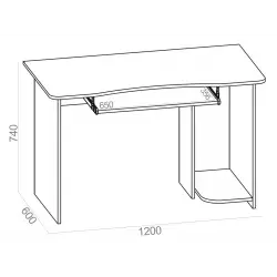 Сокол КСТ-04.1 [Венге] Компьютерные столы