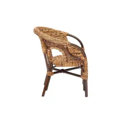 Tetchair 4452 Комплект для отдыха "Mandalino" 05/21 ( диван + 2 кресла + стол овальный ) ротанг, walnut (грецкий орех), плетение-банановые листья [Грец Комплекты плетеной мебели