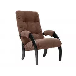 Мебель Импэкс Кресло для отдыха Комфорт Модель 61 [Verona Antrazite Grey, велюр] [Венге] Кресла