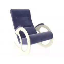 Мебель Импэкс Кресло-качалка Блуа КР, дуб шампань/ваниль (велюр) Кресла качалки